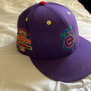 Cubs baseball fitted hat.